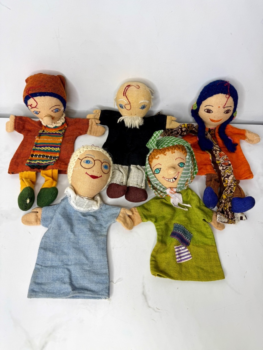 5 Hand & Finger Puppets India Folk Arts